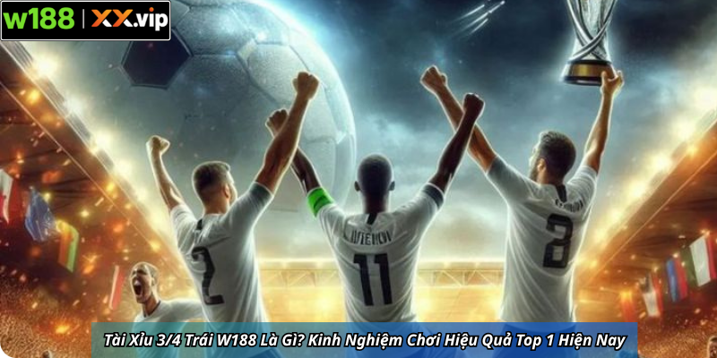 Tài Xỉu 3/4 Trái W188 Là Gì? Kinh Nghiệm Chơi Hiệu Quả Top 1 Hiện Nay